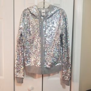 Victoria Secret Pink Sequin Hoodie